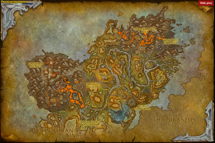 Location of the Forgotten Gryphon in WoW Dragonflight