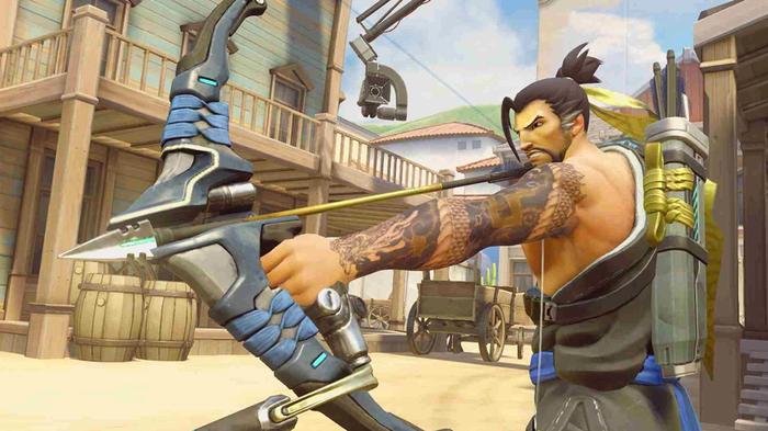 Image of a hero firing a bow and arrow in Overwatch 2.