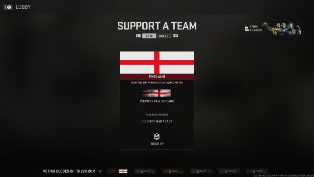 Image showing England Call of Duty Calling Card