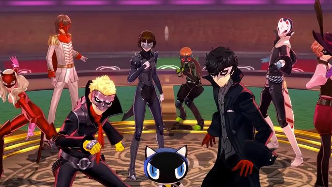 The Phantom Thieves in a Palace, during Persona 5 Royal