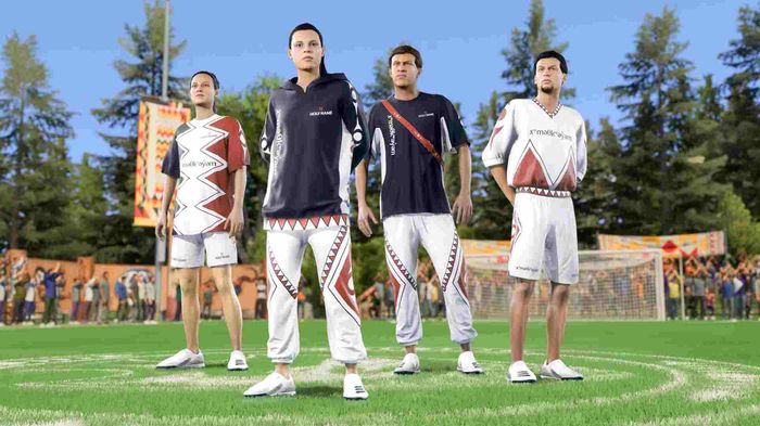Image of four footballers in FIFA 23.