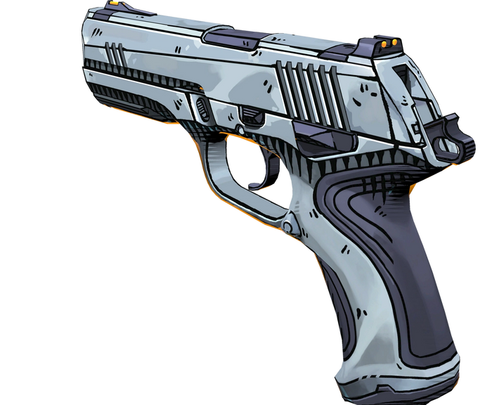 This image features the Classic Pistol from the Radiant Crisis Bundle in VALORANT.