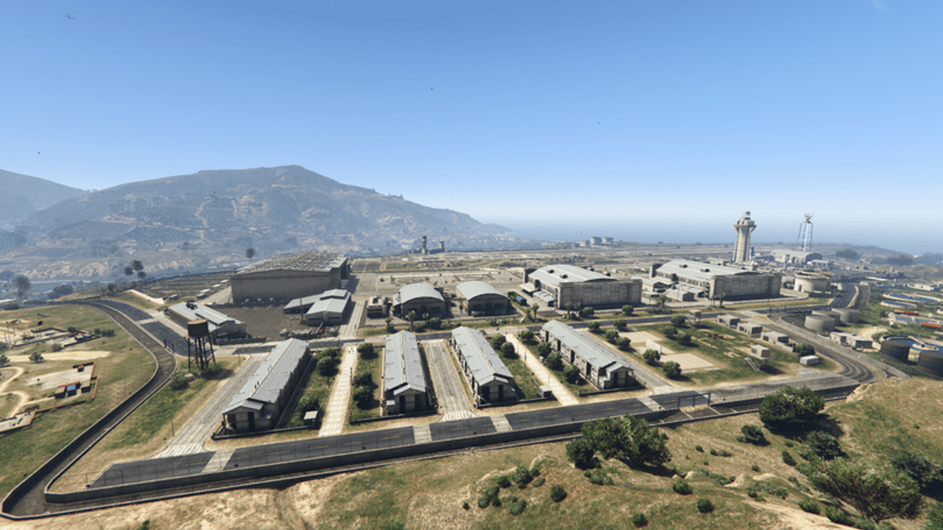 Gta 5 Military Base Location Where Is Fort Zancudo On The Map