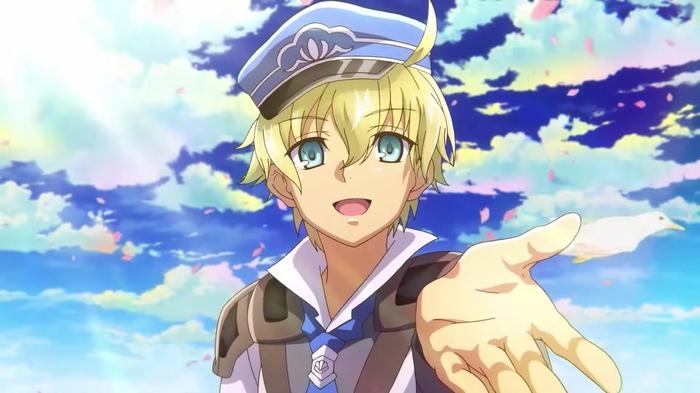 Image of Ares with an open hand reaching out in Rune Factory 5