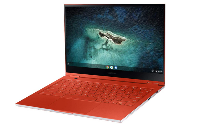 best 4K Chromebook, product image of a red Chromebook