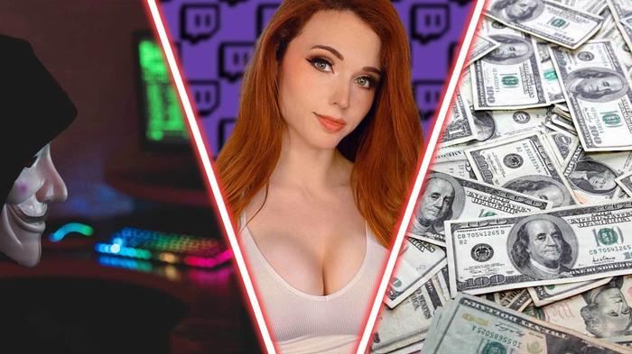 An image of Twitch streamer Amouranth.
