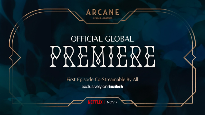 This image portrays the official cover of League of Legends' upcoming animated series on Netflix, Arcane.