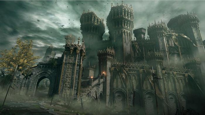 A castle from the Dark Souls series.