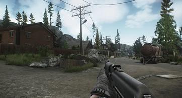 A PMC player on the Lighthouse map of Escape From Tarkov.