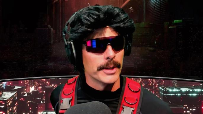 Image showing Dr Disrespect on red background