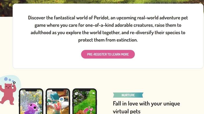 You can pre-register for Peridot using the official website.