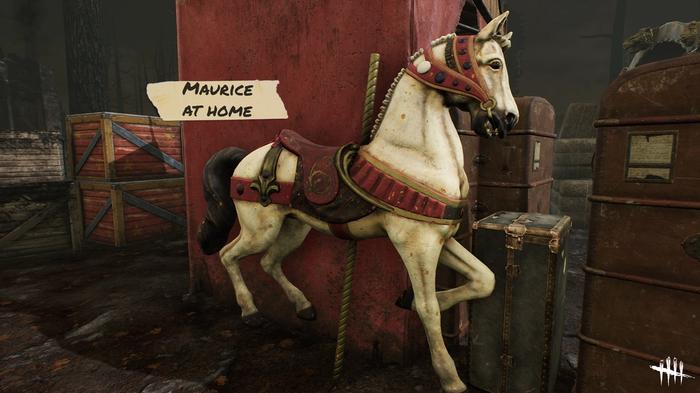 Maurice The Horse as a mechanical horse in Dead by Daylight
