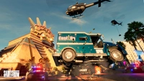 Saints Row 2022 4K Screenshot of a casino chopper heist stealing a truck
