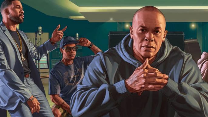 GTA Online The Contract DLC update. Franklin, Lamar and Dr.Dre