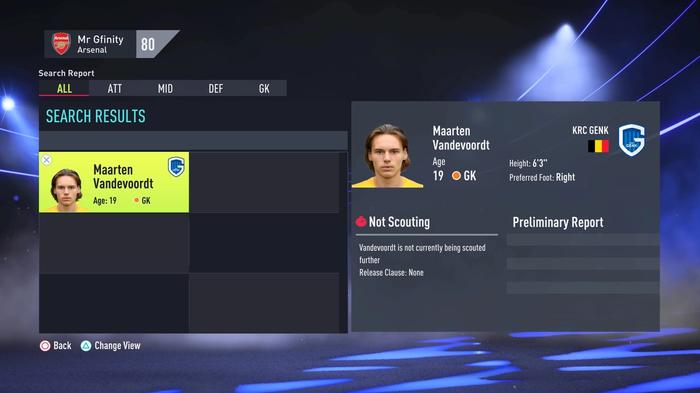 Maarten Vandervoordt FIFA 22 Career Mode Stats FUT