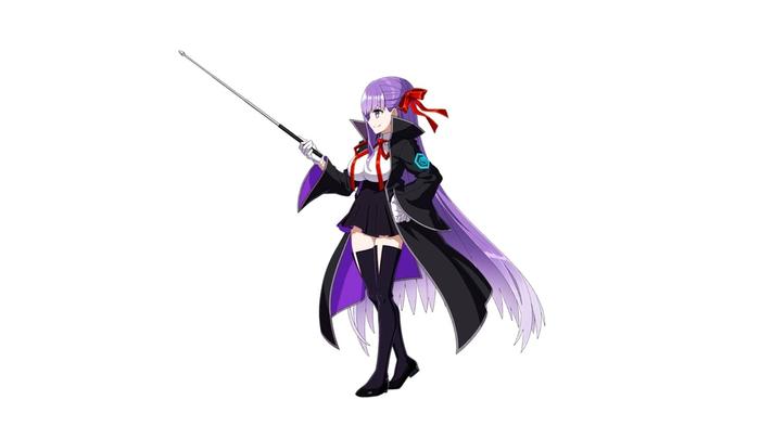 Fate/Grand Order character, BB, with her cane in her sprite form