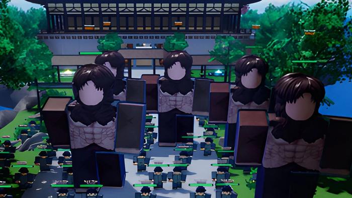 Image of several Roblox fighters in Ultimate Army Tycoon.