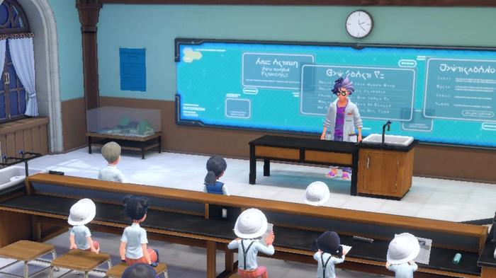 Biology class in Naranja Academy in Pokemon Scarlet and Violet