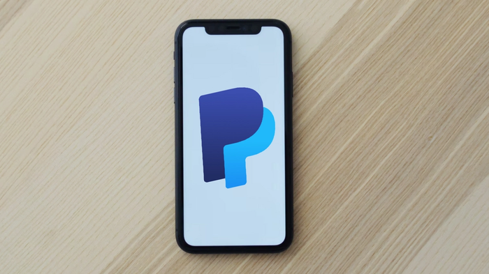 paypal app on a phone screen