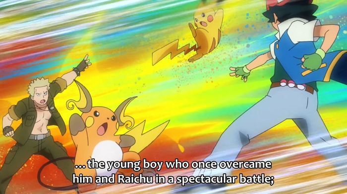 '... the young boy who once overcame him and Raichu in a spectacular battle;'