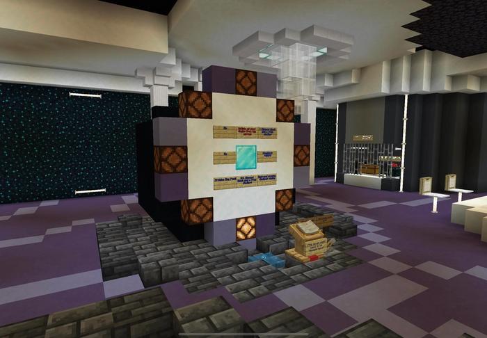 An image of the wheel in the Minecraft Diamond Casino.