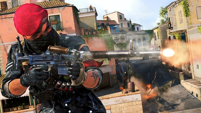 Warzone player firing UGM-8 LMG