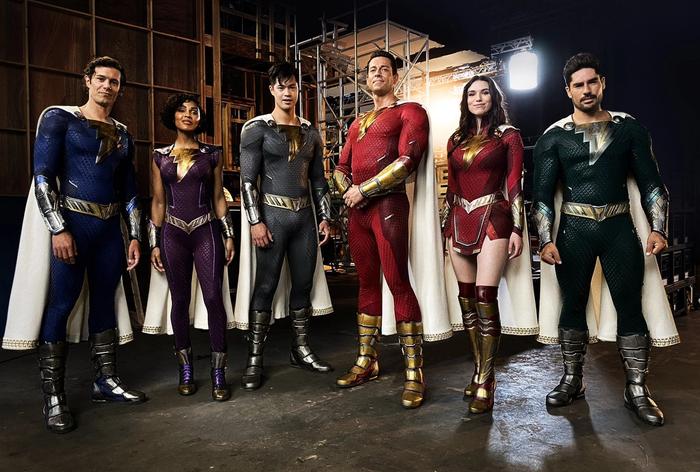 The Shazam family is front and centre.