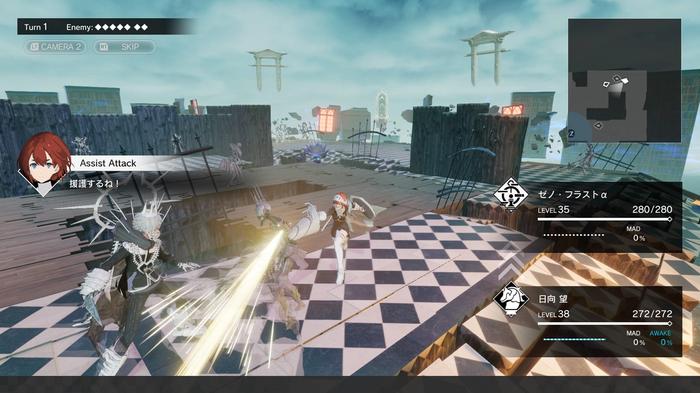 A screenshot of the battle system in Monark.