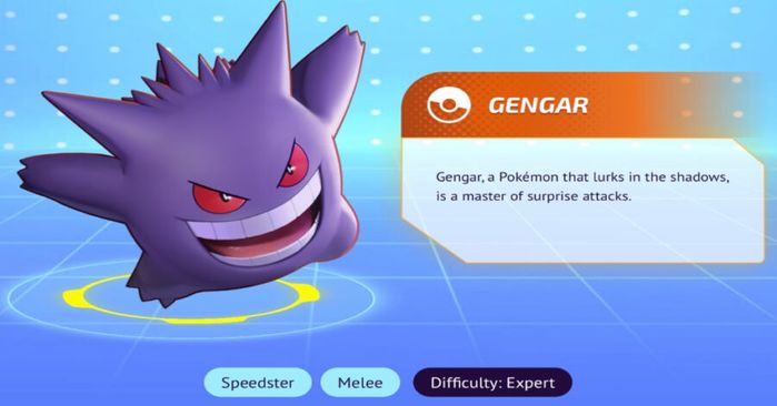 Gengar in Pokémon Unite