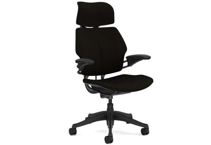 best office chair, product image of a black office chair