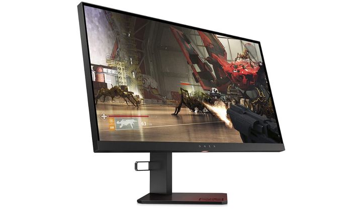 Best Monitor for Competitive Gaming, product image of a black HP gaming monitor