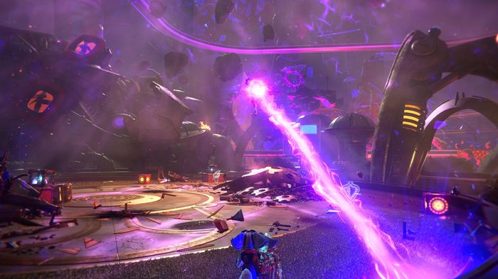 Ratchet and Clank Rift Apart Emperor Nefarious final boss fight