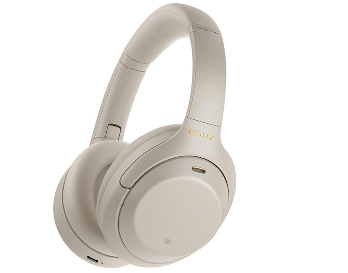 best wireless headphones, image of beige headphones
