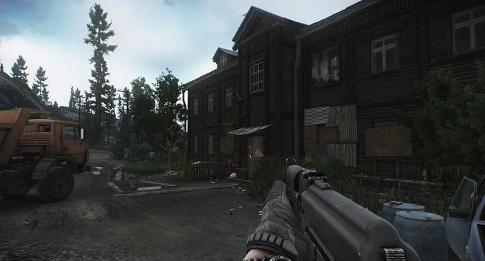 A PMC player is on the Lighthouse map in Escape From Tarkov.