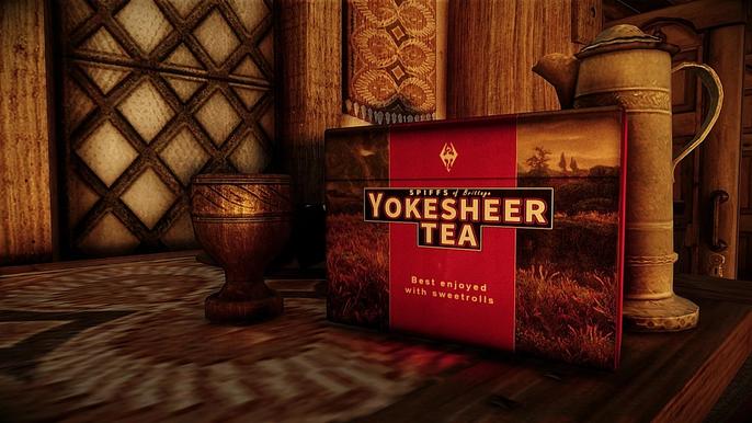 A screenshot of Yokesheer Tea in Skyrim.