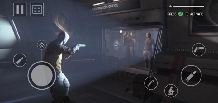 Survivors fighting each other in Alien: Isolation Mobile.