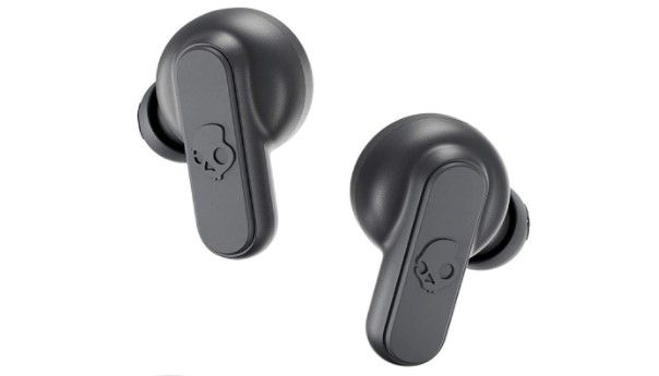 Best wireless earbuds, product image of grey Skullcandy earbuds
