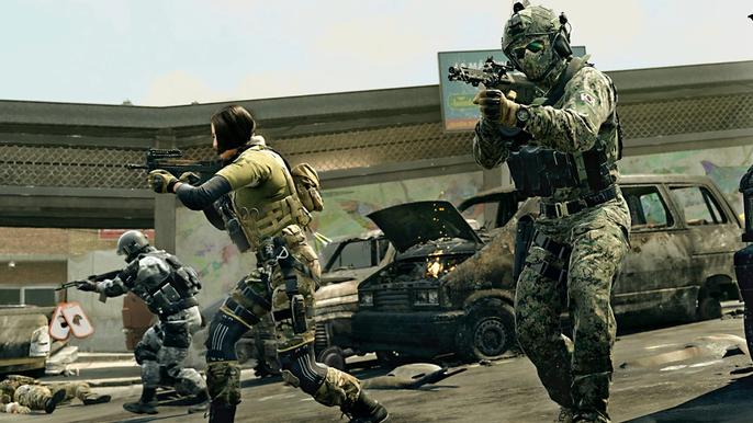 Modern Warfare 2 players running around