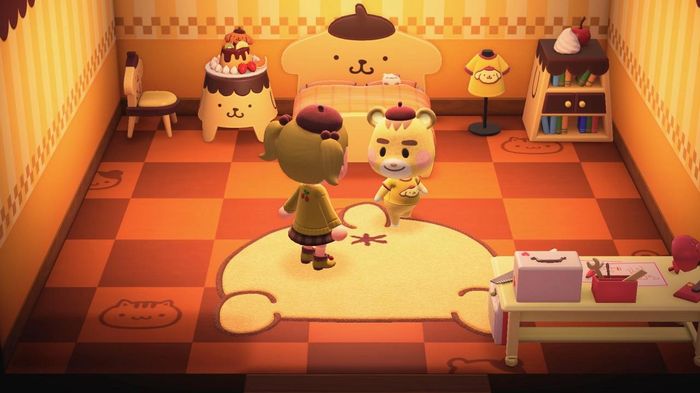 A screenshot of a new Animal Crossing New Horizons Hello Kitty Villager