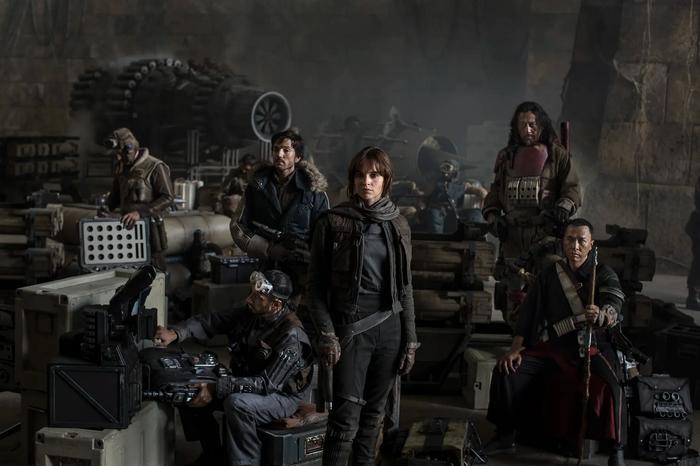 Cast of characters from Star Wars: Rogue One.