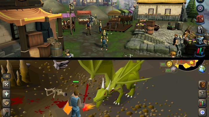 The difference between Runescape and Runescape Old School. Both rank high among the best Android RPG games.