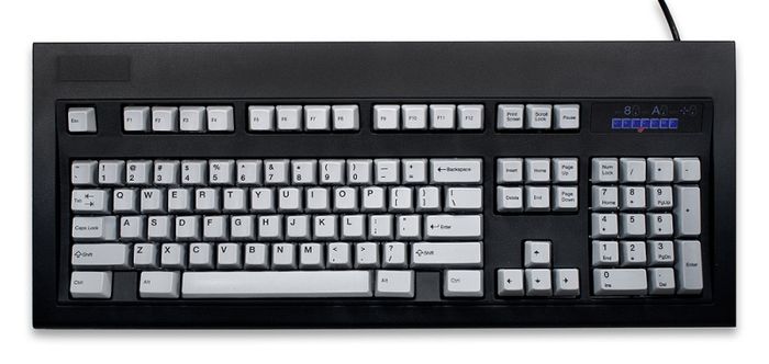 best keyboard, image of a black and white keyboard