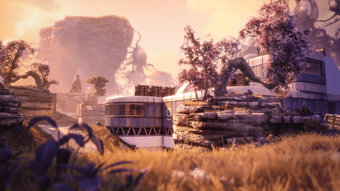 Apex Legends Season 11 may launch with a new map that looks like this: a building overran with cherry blossom trees from Titanfall 2.