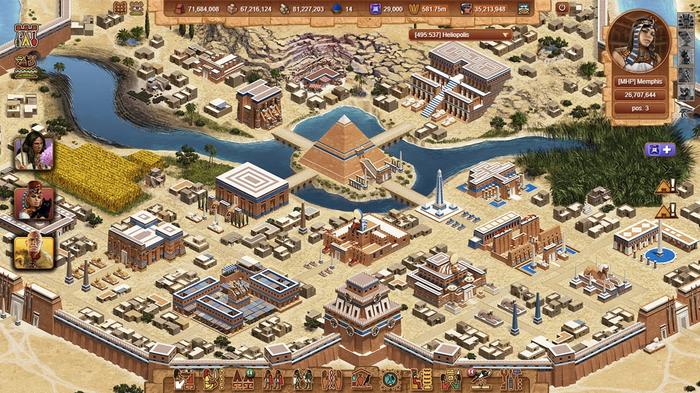 Image of an ancient Egyptian city in Anocris.