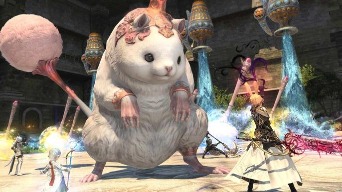 A Criterion dungeon boss fight in FFXIV 6.25.