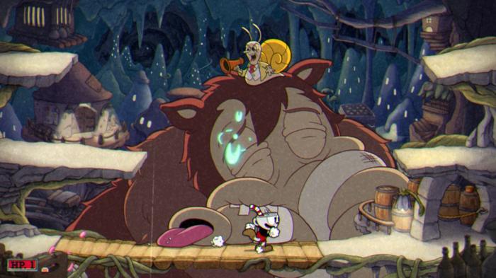 Phase four of the Cuphead Bootlegger Booty Moonshine Mob boss battle.