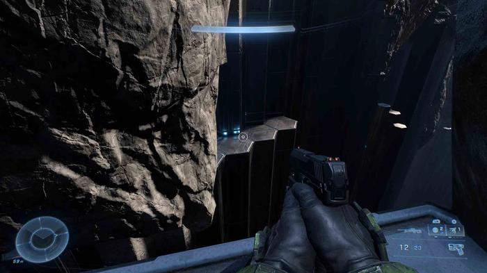 The final grapple you have to make to get the Blind skull in Halo Infinite.