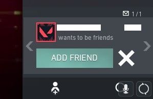 Players can accept friend requests in Valorant in the lower right-hand corner of their home menu, by selecting the mail icon and accepting the request.