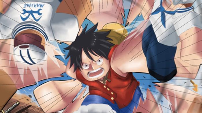 Image from the title screen of A One Piece Game