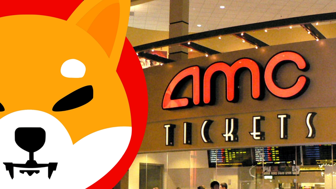 Shiba Inu Logo next to AMC cinema